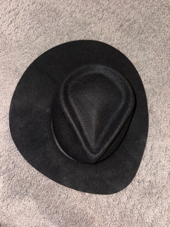 SIMONE I SMITH Moody Monday Harmony  Black Fedora Hat Size M 7.25 main image 8